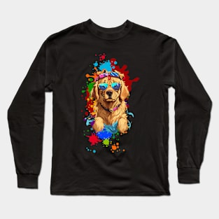 Big dog wearing sunglasses dog lover Long Sleeve T-Shirt